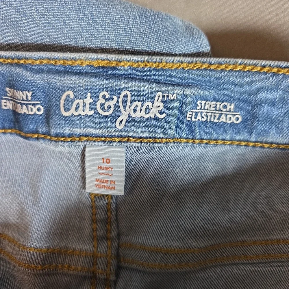 Cat & Jack Girl's Skinny Jeans Stretch 10 Husky NEW Denim Pants‎